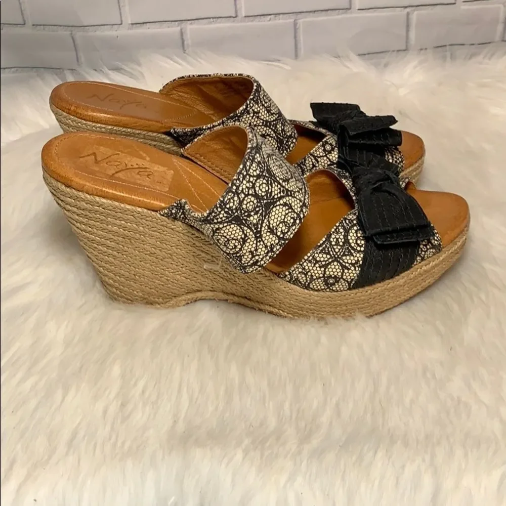 Naya Colette Wedge Espadrille Mules Size‎ 9